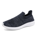 Wholesale new arrival fashion lightweight plain color fly knit slip on men's shoes in summer,shoes- for man,man shoe